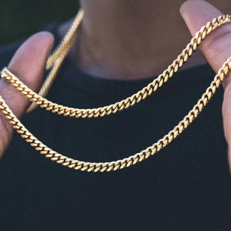 Vnox Stylish Gold Chain