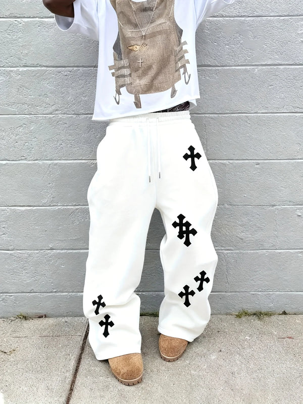 Casual Black Hip-Hop Pants