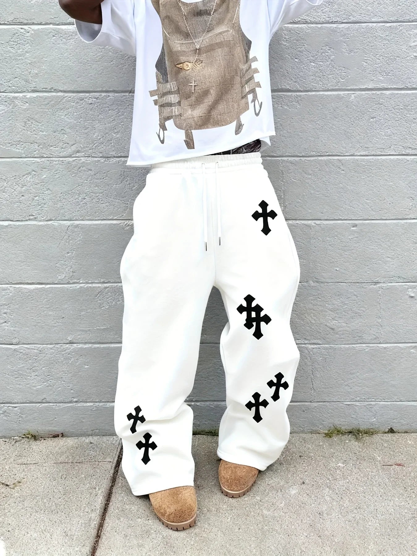 Casual Black Hip-Hop Pants