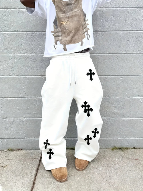 Casual Black Hip-Hop Pants