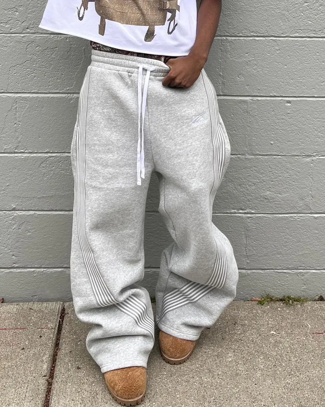 Trendy Wide Leg Sweatpants