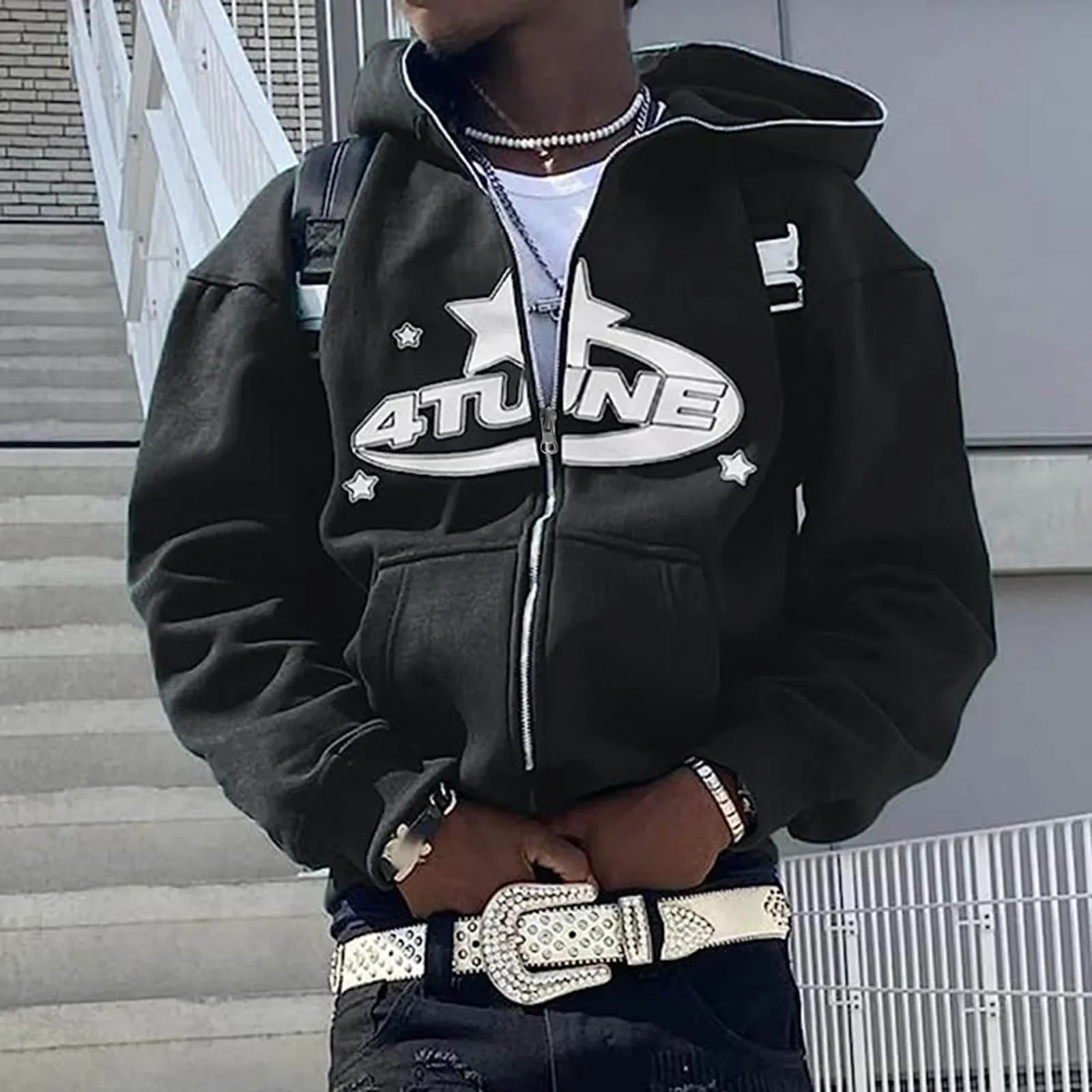 Trendy Zip-Up Hoodie